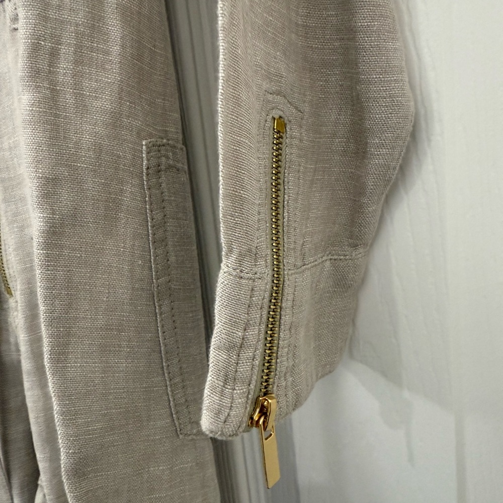 WeWoreWhat Beige Linen Jumpsuit - Picture 6 of 7